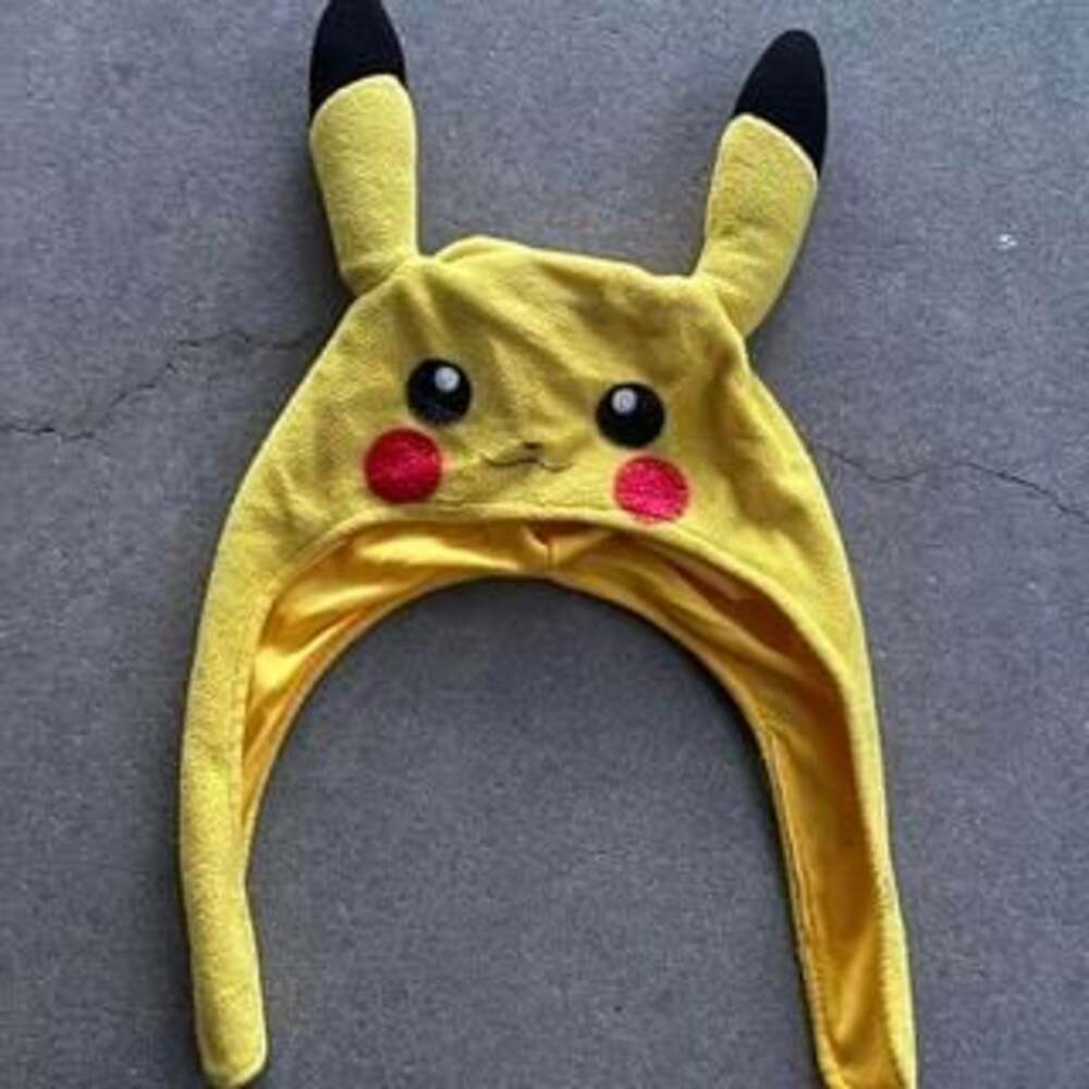 Official Pokémon Pikachu Beanie Hat Plush Costume Accessory
